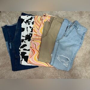 Lot of Shein wide leg jeans size xs